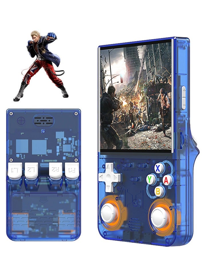 بلو فاير جهاز ألعاب R36S برو المحمول - شاشة 4 بوصة IPS بدقة عالية، أكثر من 20,000 لعبة مدمجة، واي فاي وبلوتوث، معالج RK3326، بطارية 3000 مللي أمبير - 64 جيجابايت - للمحاكاة الأركيد الكلاسيكي - Image 1