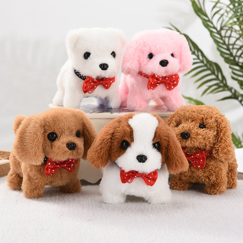 Toy Dog Children Plush Electric Toy Walking Simulation Dog Electric Dog Stall Electronic Puppy Pet - Image 3