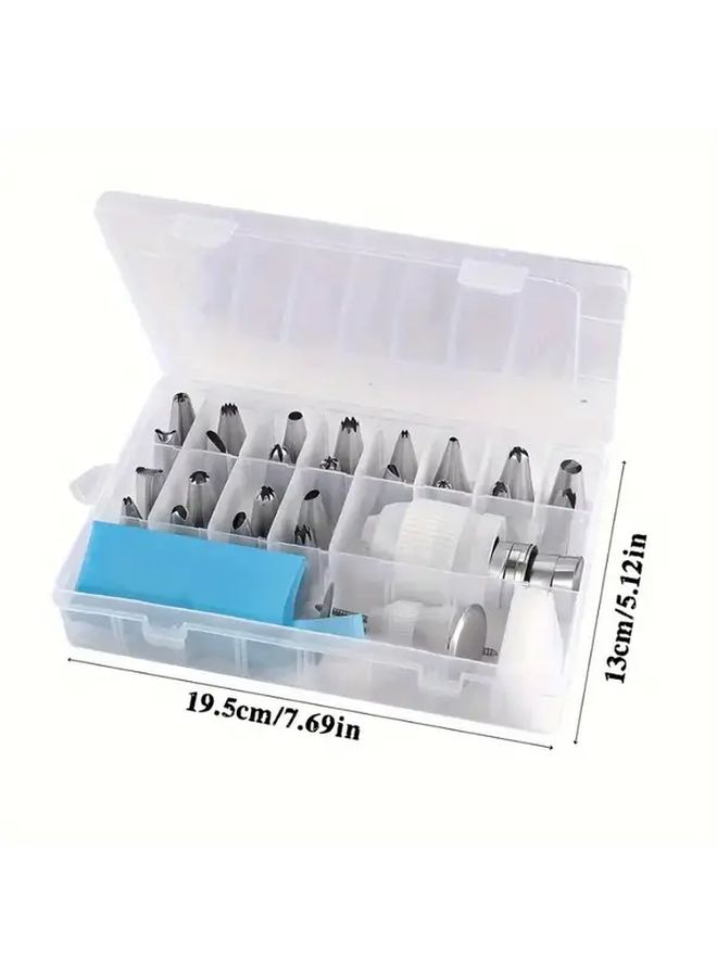 Focushome 37Pieces Pastry Piping Nozzles Baking Set With Piping Bag And Storage Box - Image 3