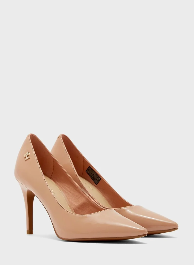 TOMMY HILFIGER Feminine Patent High Heel Pump - TRK