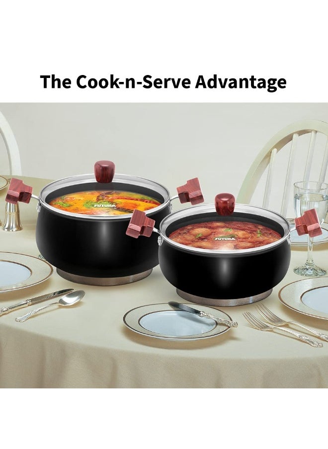 Hawkins Futura HA Cook N Save Handi W/Glass lid 4 Ltr - pzsku/Z1078530C897B5F7040BEZ/45/_/1739211831/a0bf19a9-d0aa-4c50-bfc1-f3b658dc3e26