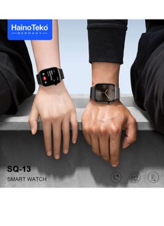 Haino Teko Smart Watch SQ-13 Series10 Display Screen AMOLED Wireless Charging with 3 Pairs of Straps Black  - Image 3