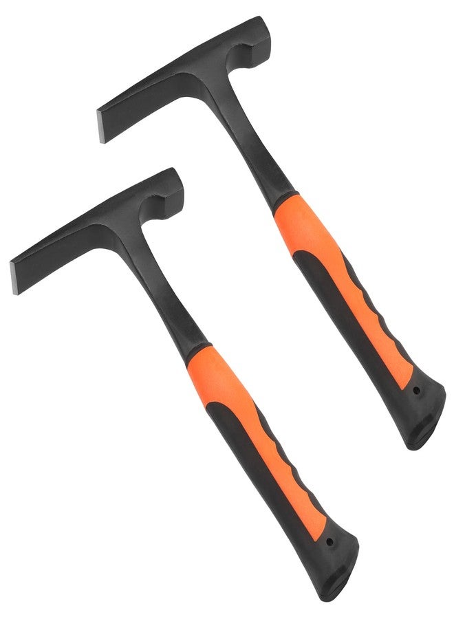 GENHAKON 2 Pack 30 oz, brick hammer, Masonry Hammer, All Steel Geologist Hammer, Bricklayer's/Mason's Hammer for Mining, by GENHAKON - Image 1
