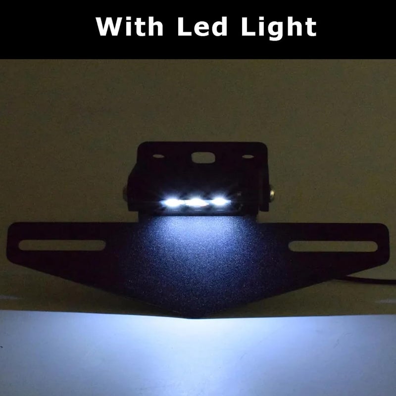 FREAXLL DUKE 125 390 License Plate Bracket Holder with LED Light - Black - Image 5