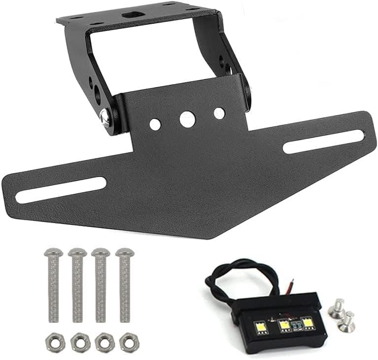 FREAXLL DUKE 125 390 License Plate Bracket Holder with LED Light - Black - Image 4