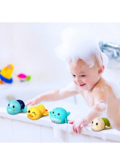 Bath Toys Sets Include 12 Pcs Wind up Floating Toys with 2 Pcs Duck Shape Fishing Net, Swimming Pool Games Bathtub Shower Toy, Turtle Whale Duck Crab for Boys Girls Funny Gifts - pzsku/Z10789BD4A04011BEA651Z/45/_/1737031511/c104c3ba-78d1-43a2-a3b2-c226158466ed