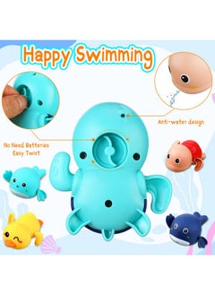 Bath Toys Sets Include 12 Pcs Wind up Floating Toys with 2 Pcs Duck Shape Fishing Net, Swimming Pool Games Bathtub Shower Toy, Turtle Whale Duck Crab for Boys Girls Funny Gifts - pzsku/Z10789BD4A04011BEA651Z/45/_/1737031522/3d1f0508-a83c-4d06-9c7d-fe99c781d4b2