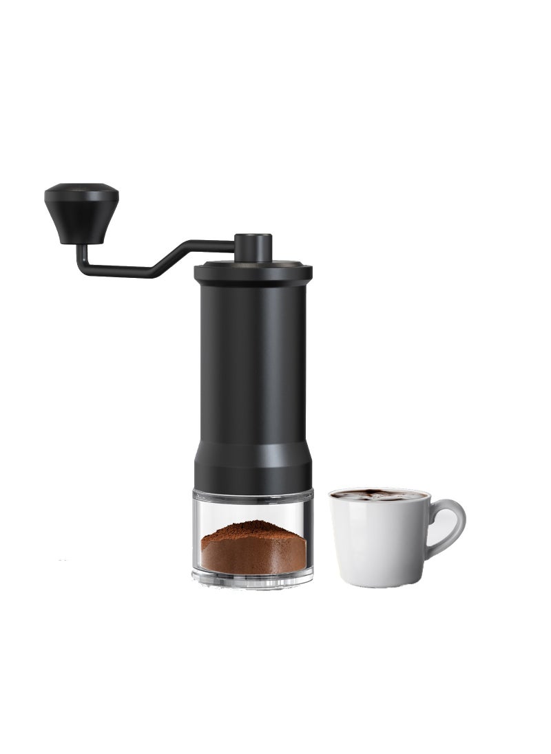 LePRESSO Conical Burr Grinder with Glass Container / High Precision Grinding / 35g / Perfect Grip / Compact and Lightweight / Durable Grinder - Black  - Image 3
