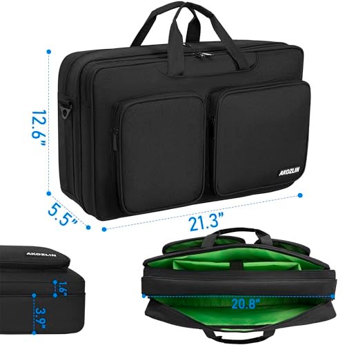 AKOZLIN Multilayer Controller Gig Bag Padded Mixer Carry Case Fit For Pioneer DDJ FLX4 DJ Lite SB 2 3 SB2 SB3 DJ 400 RB Controller Travel Bag - Image 3