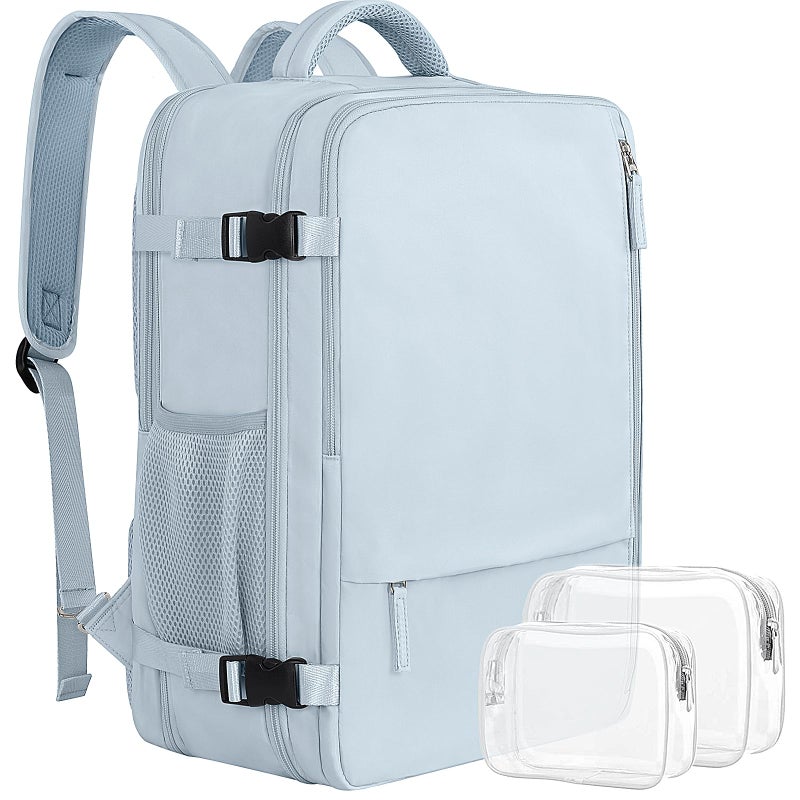 Sinaliy Large Expandable Travel Backpack for Men and Women 17 Inch Laptop Waterproof Casual College Business Hiking Camping