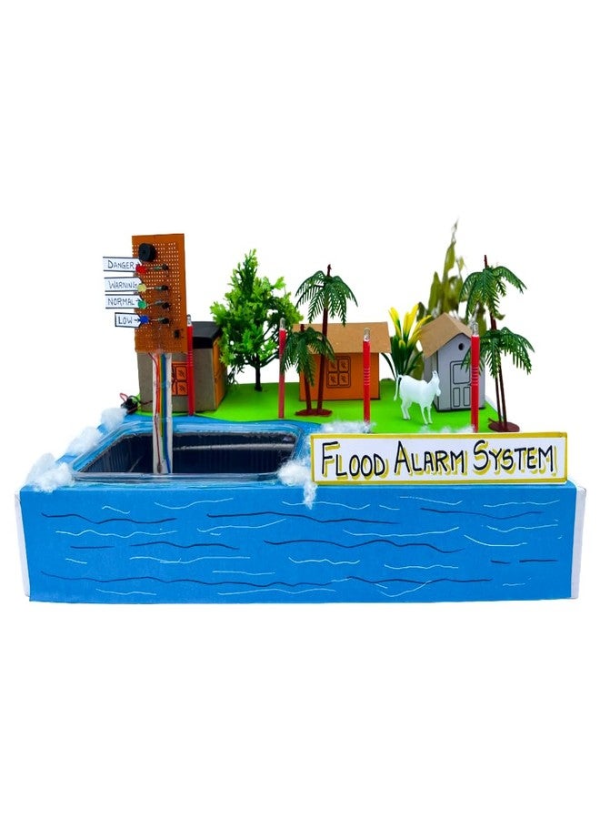 Komodo Craft Flood Alarm Project Kit for School Exhibition | DIY Flood Warning System Model | Flood Water Level Indicator with Buzzer | Science Project Working 3D Model - Image 4