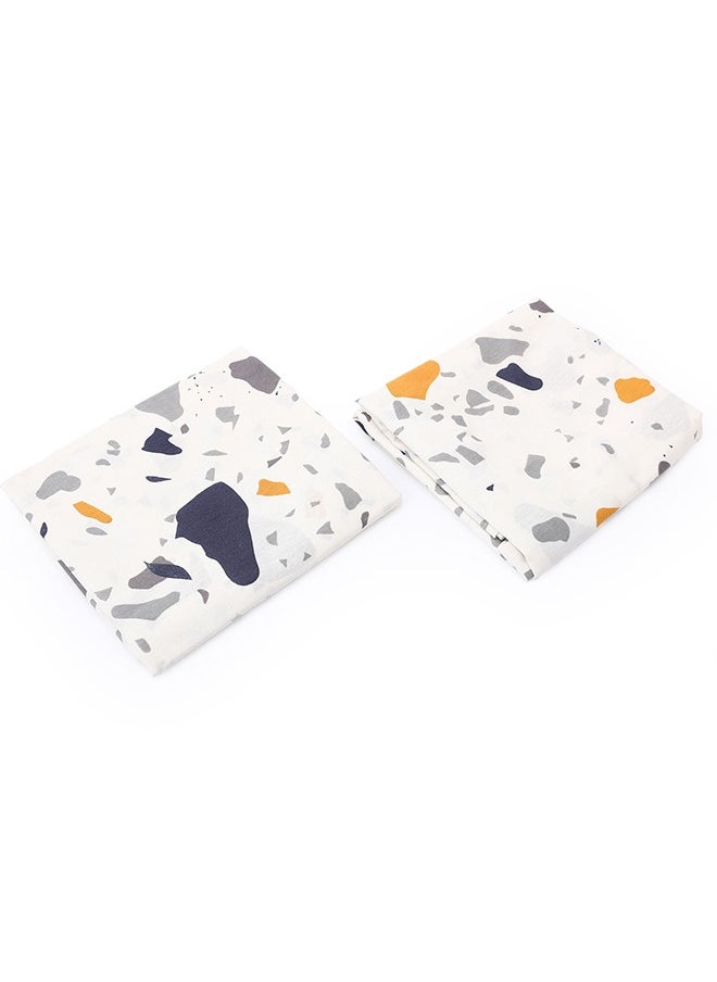 snooze - Flat bed sheet set 3pcs,220*235 cm + 2 Free Pillowcases, Rocx design - Image 1