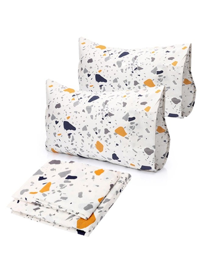 snooze - Flat bed sheet set 3pcs,220*235 cm + 2 Free Pillowcases, Rocx design - Image 1