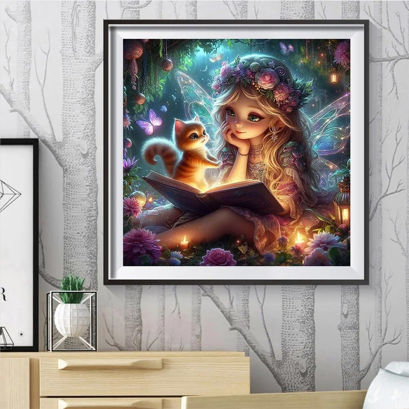 Ekuxom Fairy Diamond Art Kits for Adults-5D Diamond Painting Kits for Adults-DIY Crystal Rhinestones Diamond Painting for Wall Home Decor 14x14inch - Image 3