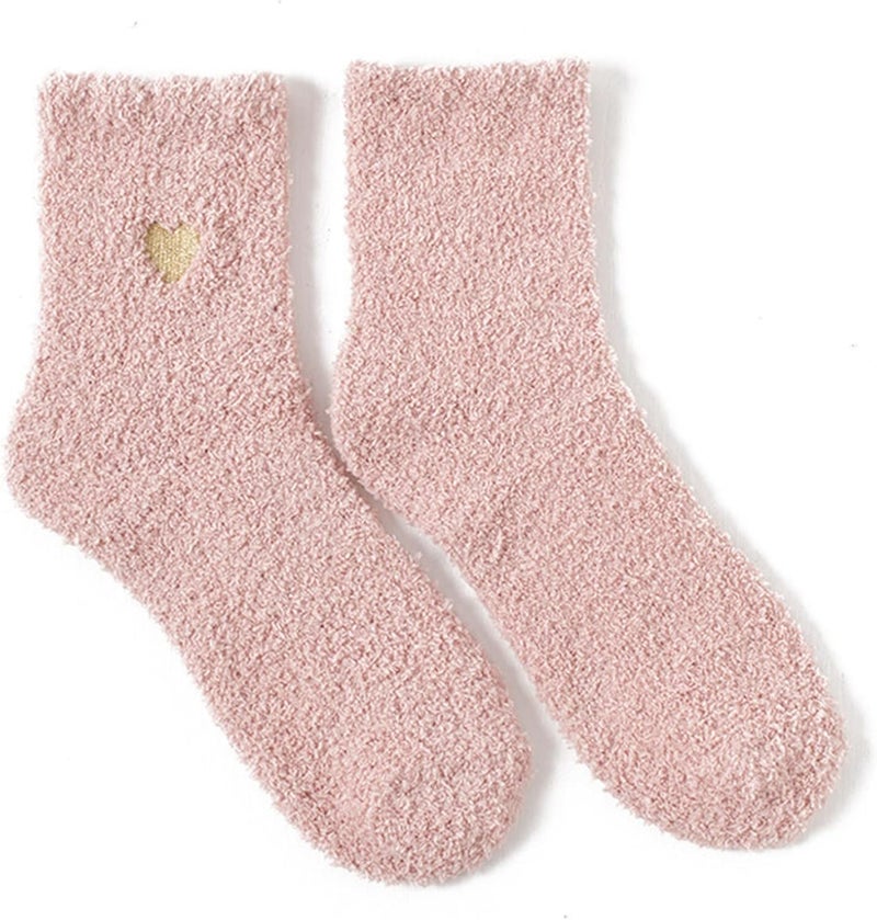 klarako 2 Pairs Women's Winter Warm Fuzzy Socks Slipper Sock Women's Soft Fuzzy Non Slip Sleeping Socks Fuzzy Socks - Image 3