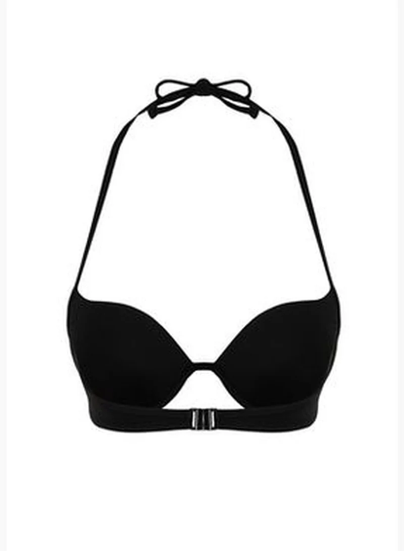 trendyol Black Balconette Push Up Bikini Top TBESS24BU00067