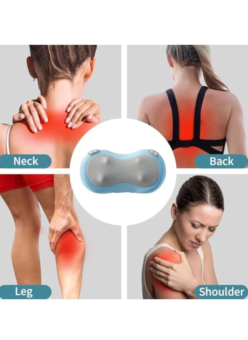 Hihonor - 1pc Shiatsu Back And Neck Massager With Heat, Deep Tissue Kneading, Electric Massage Pillow For Back, Shoulders, Legs, Foot, Body Muscle Relax, Use At Home, Car, Office - Image 1