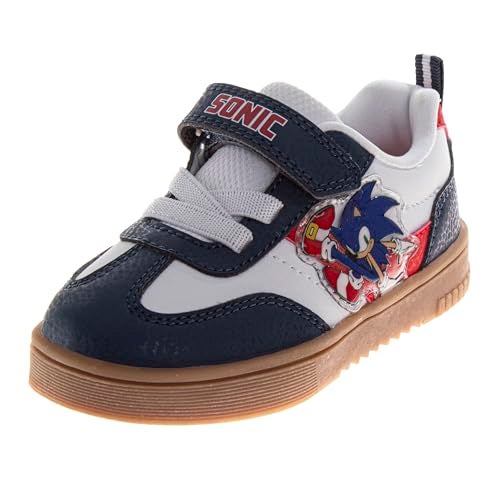 Josmo Sonic Shoes for Boys - Shoe Classic Retro Style Sport Soccer Sneakers - Navy (Size 12 Little Kidr) - Image 1