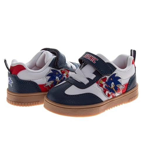 Josmo Sonic Shoes for Boys - Shoe Classic Retro Style Sport Soccer Sneakers - Navy (Size 12 Little Kidr) - Image 4
