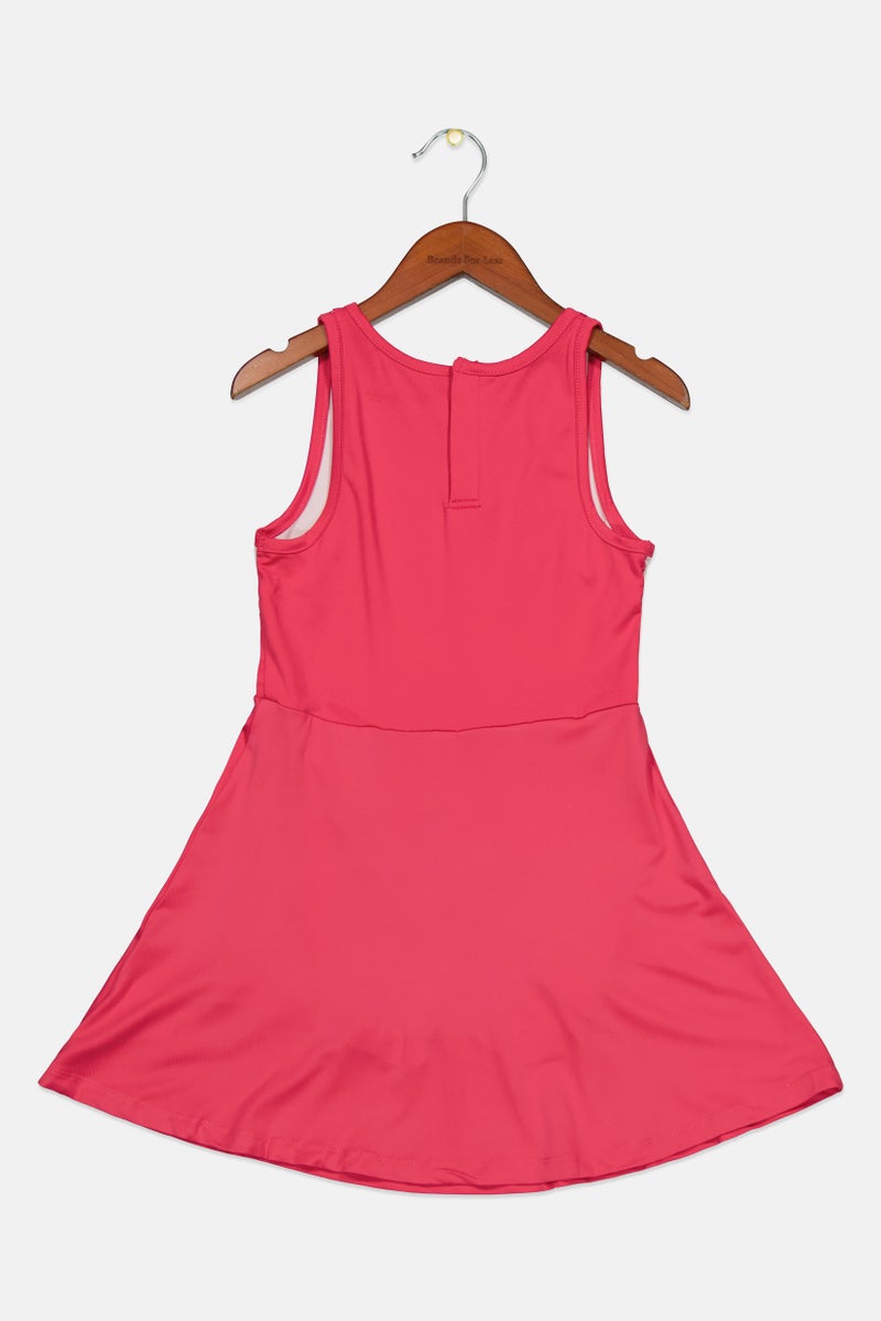 STEVE MADDEN Kids Girl Brand Logo Mini Sports Dress, Pink - Image 2