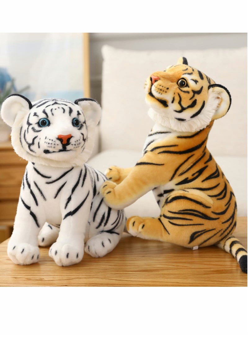 Excefore Tiger Stuffed Animals Tiger Plush Baby Tiger Stuffed Animals Wild Animal Plush Toy Cute Hug Pillow Lifelike Plushie Gift for Kids Boys Girls - Image 4