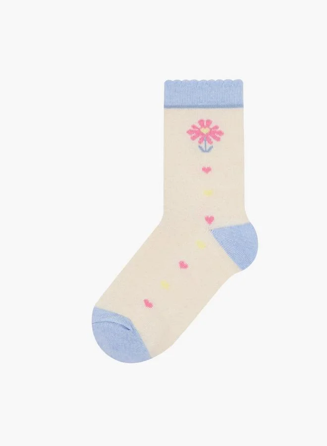 فلورا بيلا من شو إكسبرس جوارب فتيات بطبعة - مجموعة من  قطع