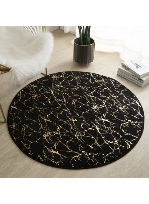Super Soft Rabbit Fur Round Living Room Carpet With Water Proof Material And Anti Slip Bottom (Size 80CM)