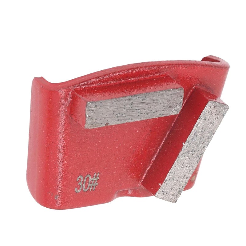 3Pcs Red Grinding Shoes Trapezoid 2 Long Teeth 30 Grit for Concrete Floor Polishing Low Noise - Image 5
