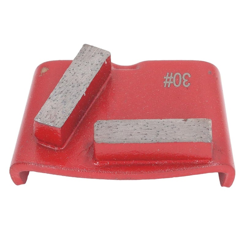 3Pcs Red Grinding Shoes Trapezoid 2 Long Teeth 30 Grit for Concrete Floor Polishing Low Noise - Image 2