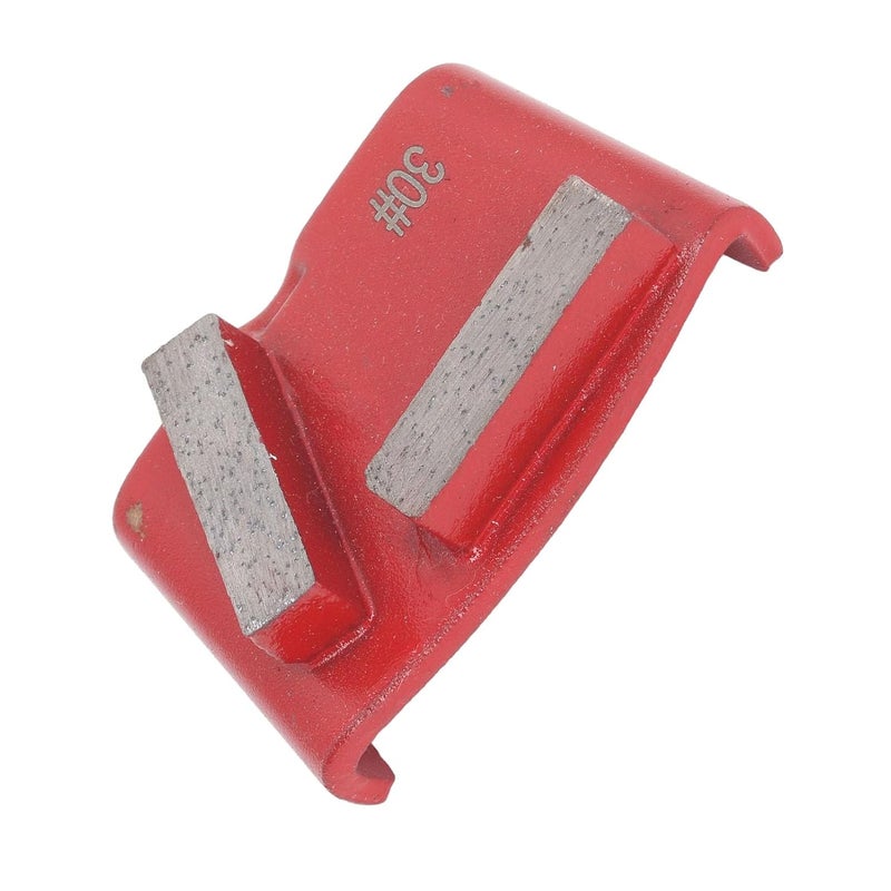 3Pcs Red Grinding Shoes Trapezoid 2 Long Teeth 30 Grit for Concrete Floor Polishing Low Noise - Image 4