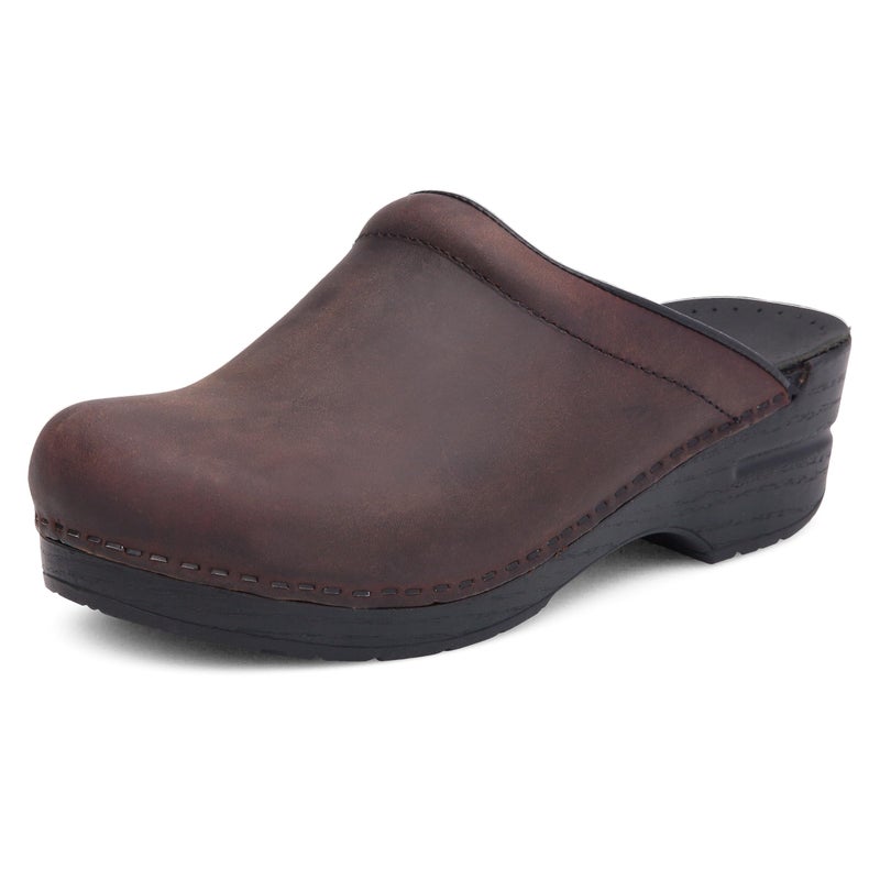 Dansko Womens Sonja Antique BrownBlack Sole Mule 859 M US