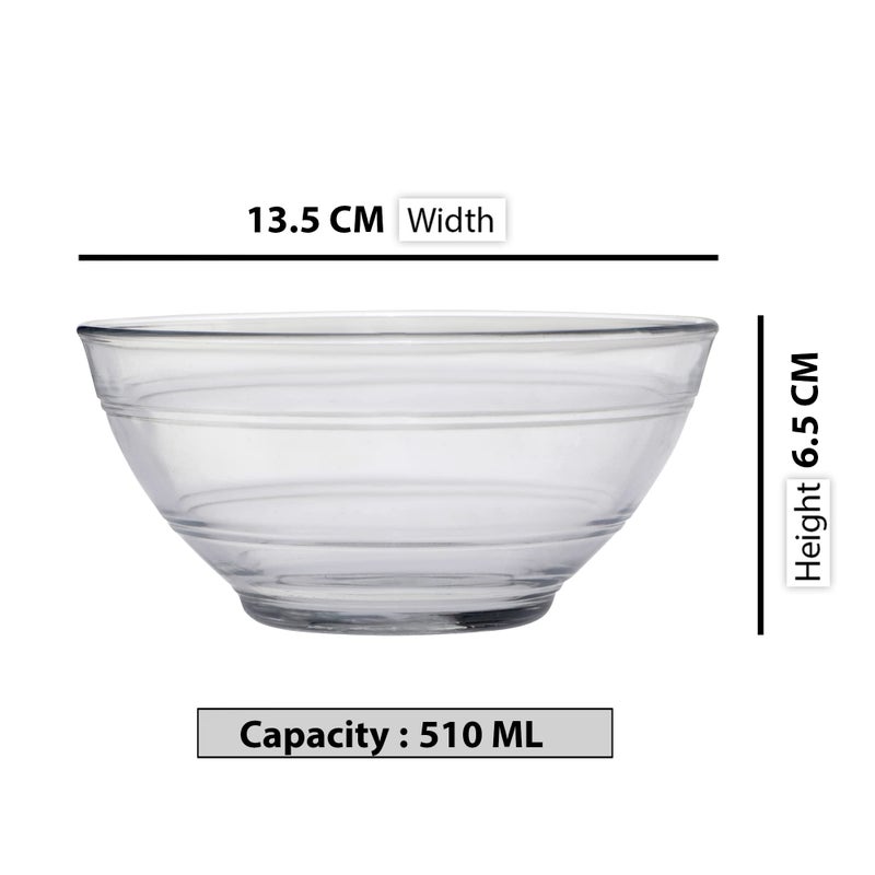 Duralex LYS Clear Parisian Bowl 510 ML 6 Pcs (2009AF/6) - Image 5