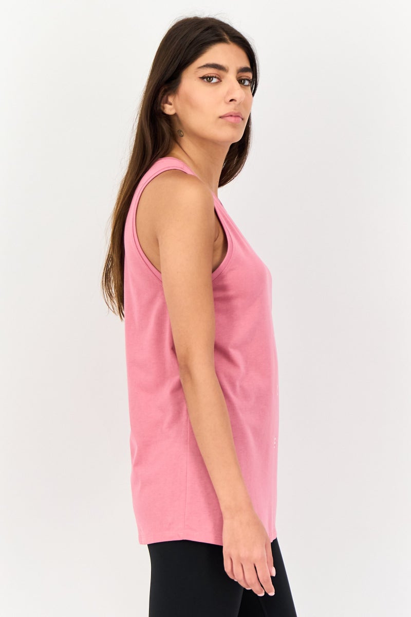 Nike Women Sportswear Fit Sleeveless Training Tank Top, Pink - Image 2