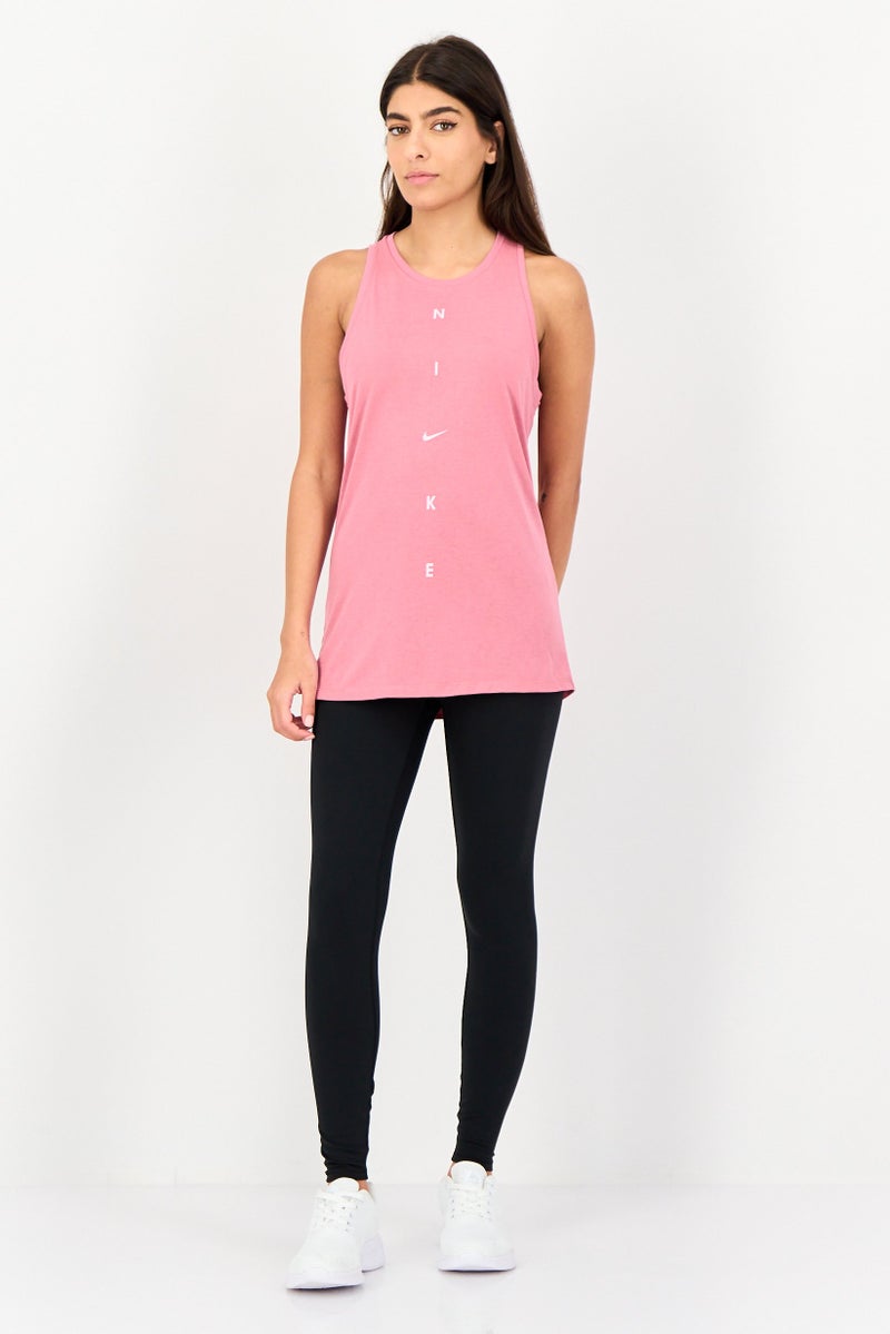 Nike Women Sportswear Fit Sleeveless Training Tank Top, Pink - Image 3
