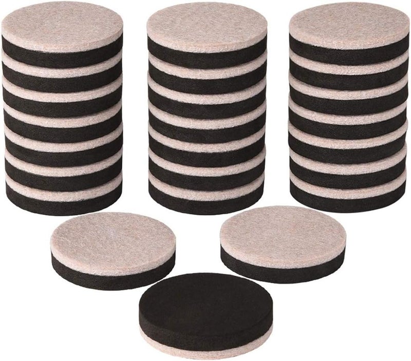 WEHOTECTION 24 Pieces Furniture Sliders 2 Inch Round Felt Furniture Slider Reusable Heavy Duty Furniture Moving Pads for Hardwood Floors and Other Hard Surfaces - Image 1