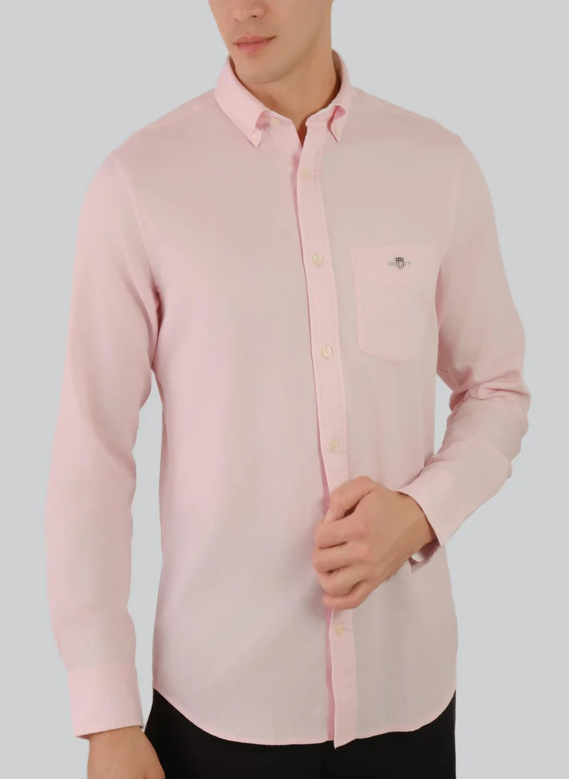 GANT Regular Fit Honeycomb Texture Shirt
