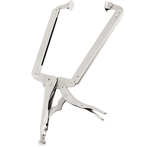 JOIKIT 3PCS 18 Inch C-Clamp Locking Pliers, Welding Pliers Set, Large Face C Clamp with Swivel Pads, Vise Grip C-Clamp for Woodworking Carpentry, Welding, Electrical Equipment - Image 4