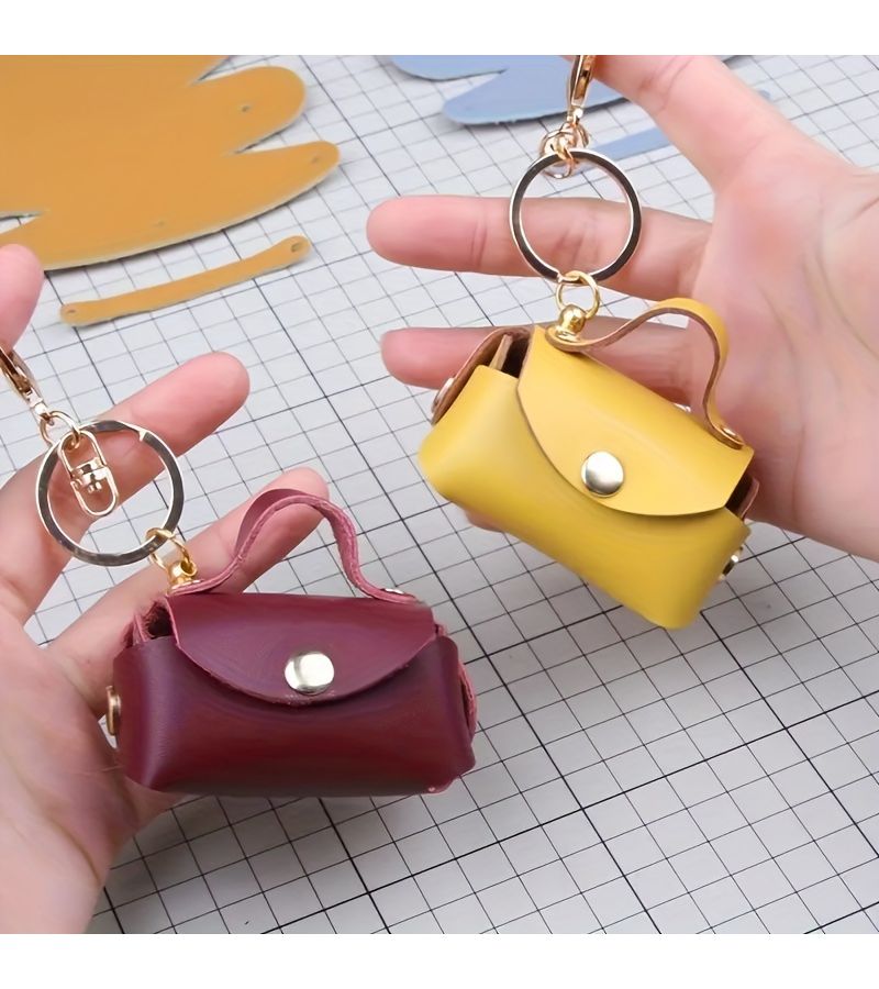 Handmade Leather Tool Acrylic Template Set For Wallet Mini Pendant Bag DIY Making A001 - Image 2