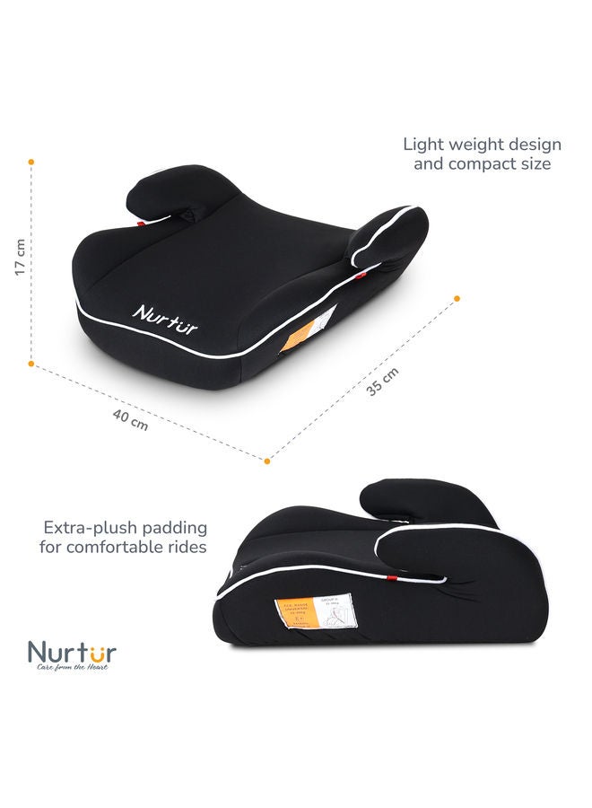 Nurtur Booster Seat Arm Rest Easy To Install Universally Fit Wide Cushioned Base Suitable From 6 Years To 12 Years - Image 4
