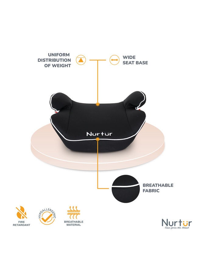 Nurtur Booster Seat Arm Rest Easy To Install Universally Fit Wide Cushioned Base Suitable From 6 Years To 12 Years - Image 3