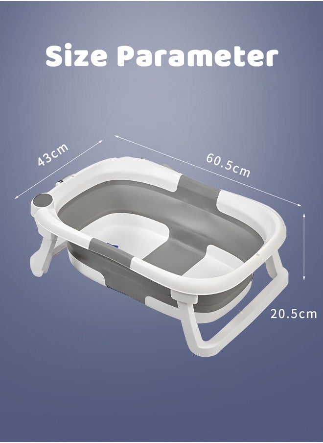 Portable Large Newborn Baby Bathtub Household Folding Baby Bathtub Children's Baby Bathtub Non-Slip Support Leg for Newborn