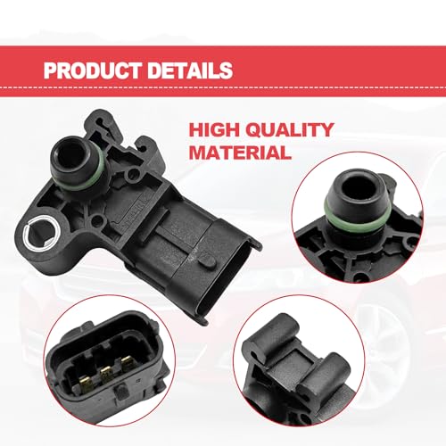 NOTISH Manifold Absolute Air Pressure MAP Sensor Air Intake Switch Compatible with Chevy 09-11 Aveo 07-19 Impala, 08-19 Buick Enclave, 07-13 GMC Sierra 1500, Replace 55573248 12591290 - Image 2