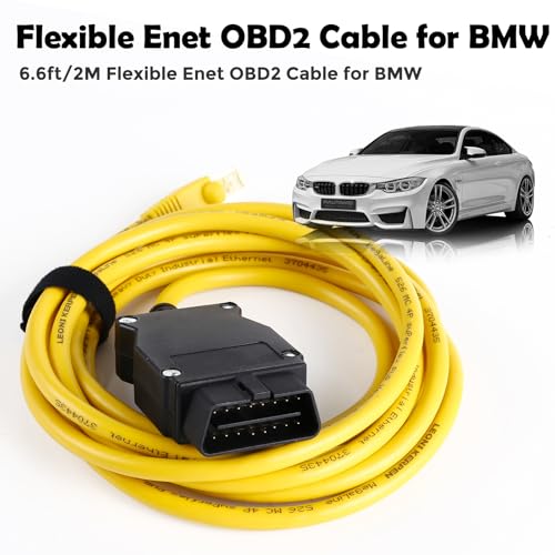 TTXSPP ENET OBD2 Cable + USB Type C for BMW F & G Series, OBD ENET Cable RJ45 Compatible with E-SYS ICOM ISTA+, 6.6ft/2M - Image 3