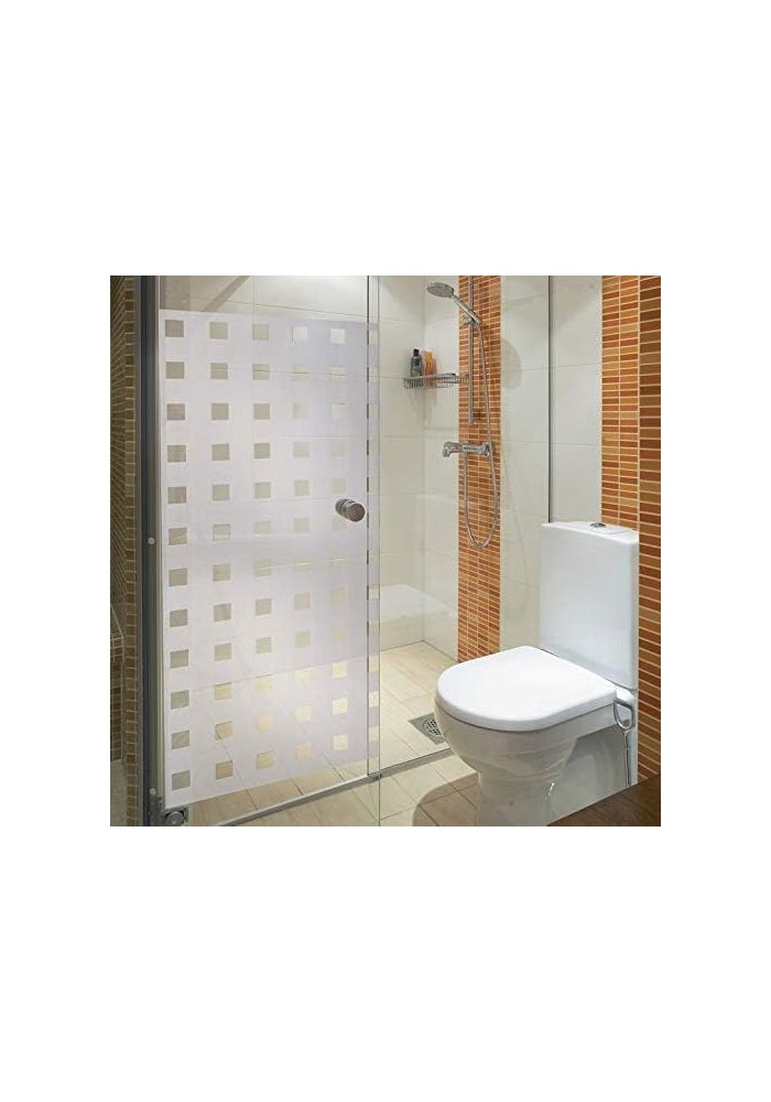 d-c-fix 338-8010 Privacy Glass Reusable Static Cling Window Film, Caree/Matrix, 26" x 59" Roll - Image 3