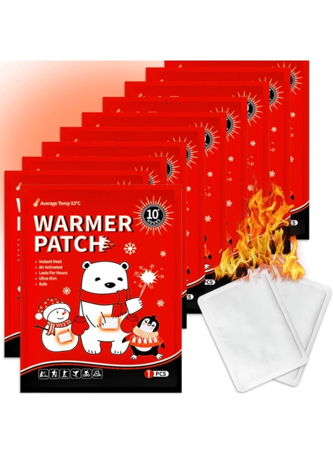 حزمة قيمة من دفئات اليد (10 قطع)، دفئات يد قابلة للاستخدام مرة واحدة، دفئات للجسم مع لاصق - لاصقة دفئة قابلة للاستخدام مرة واحدة تعمل بالهواء للرحلات، الأنشطة الخارجية، التزلج - Image 1