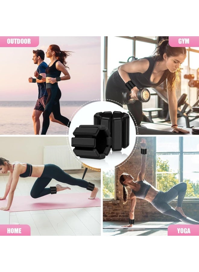 Relex 2PCS Pilates Wrist Weights, Wearable Strong Arm and Leg Weights, Adjustable Ankle Weights for Running, Yoga, Dance, Barre, Gym - Image 5