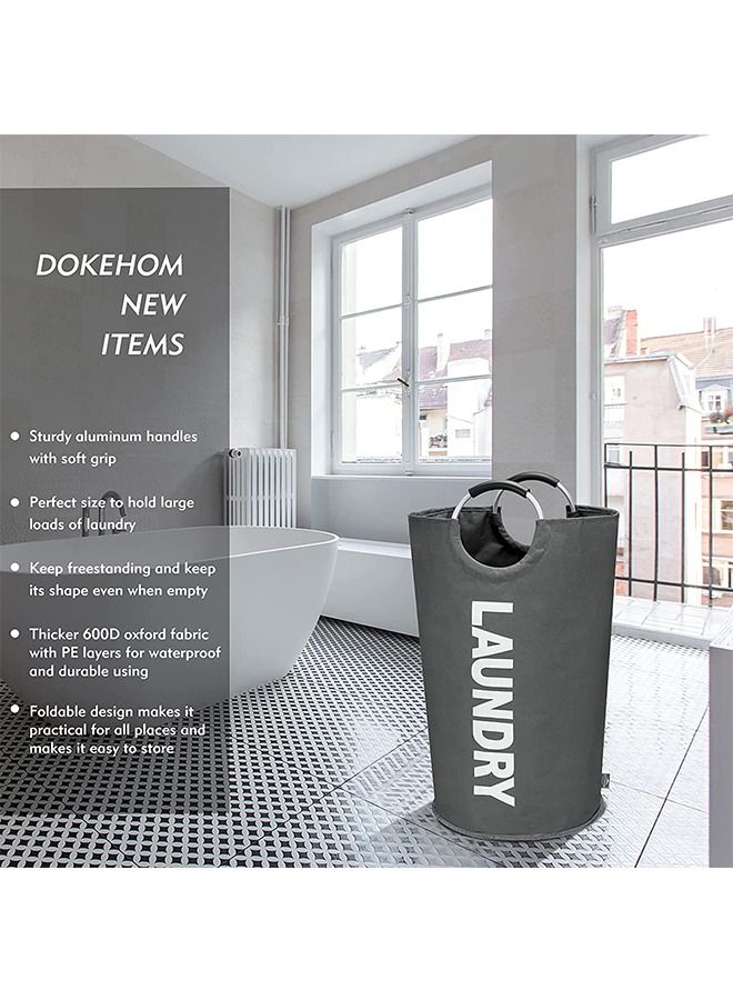 Laundry Basket Laundry Hamper all Cotton Storage Basket with Handles Collapsible Laundry Hamper - Image 2