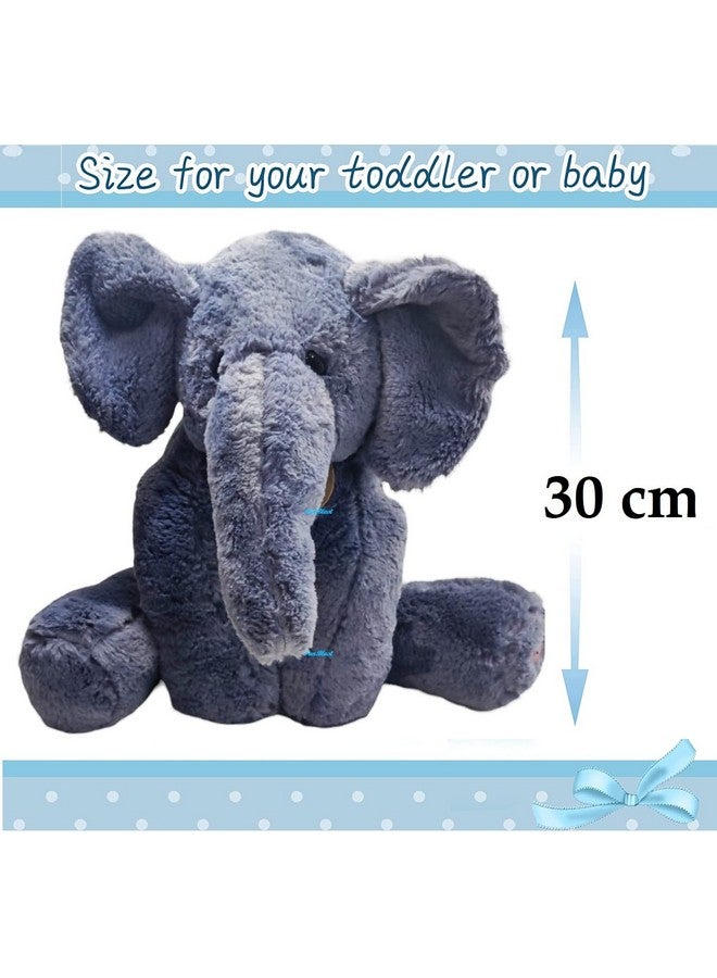 FunBlast Elephant Soft Toys - Fluffy Stuffed Elephant Plush Toy, Lovable and Huggable Animal Plush Soft Toy for Kids, Boys, Girls, Birthday Gift Plush Toy - 30 CM - Image 3