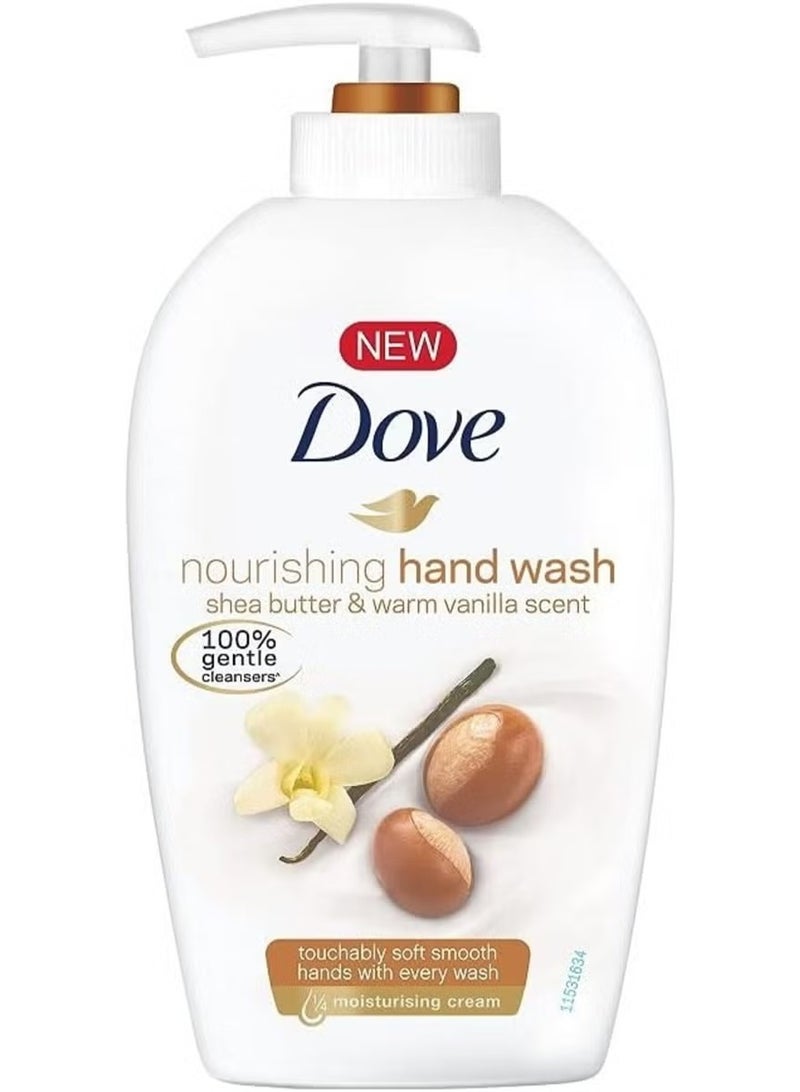 Dove Deeply Nourishing Shea Butter & Vanilla Hand Wash For Soft & Smooth Hands - 250ml - Image 1