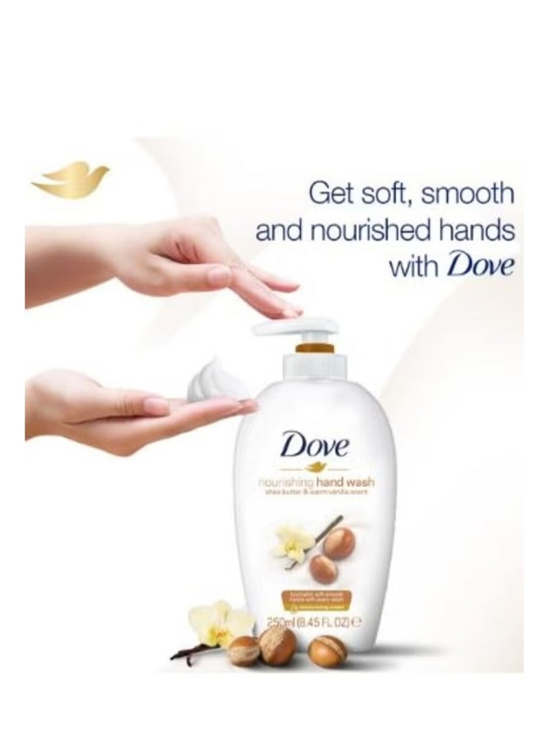 Dove Deeply Nourishing Shea Butter & Vanilla Hand Wash For Soft & Smooth Hands - 250ml - Image 2